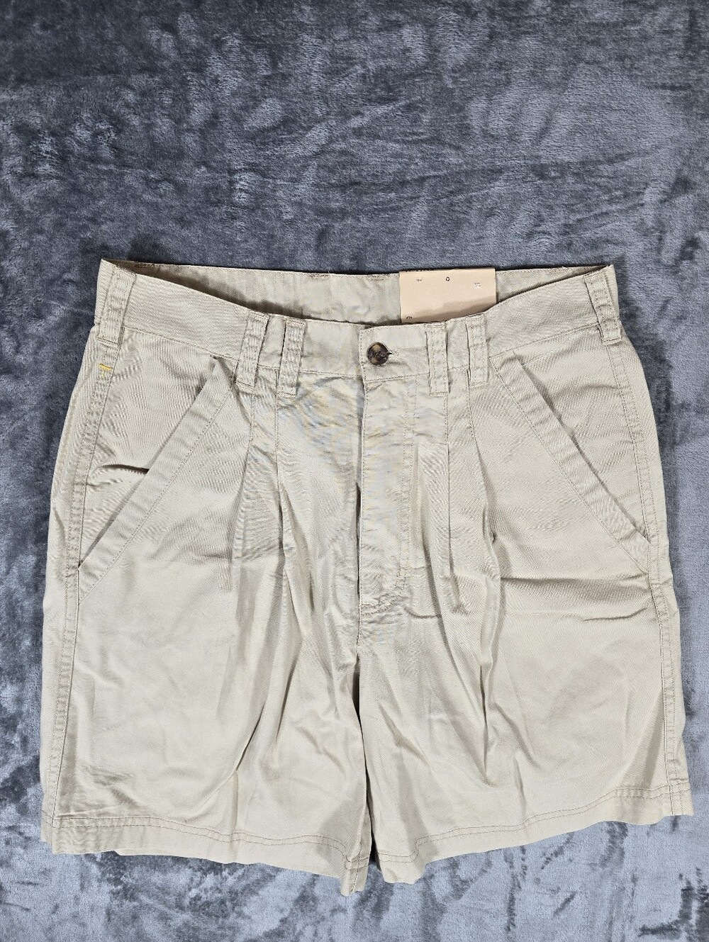 Woolrich Double Pleated Twill Khaki Shorts Size 30
